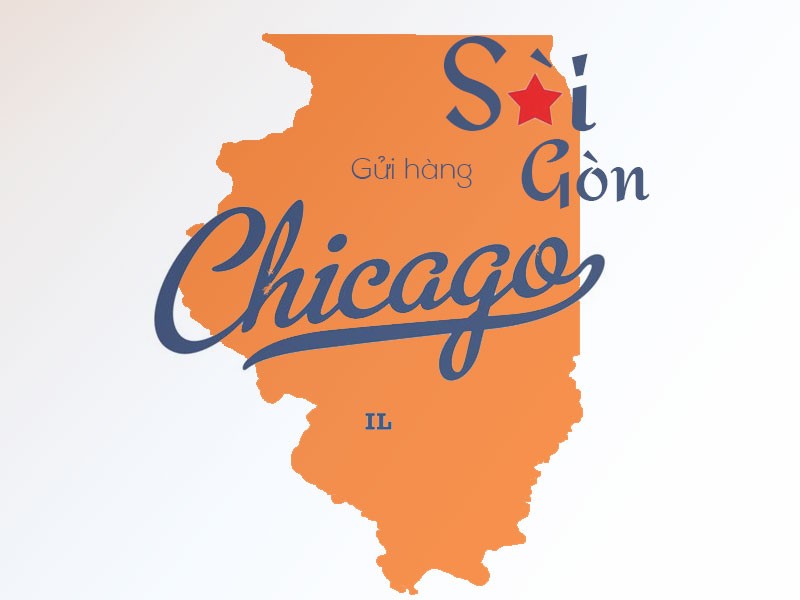 Dịch vụ gửi hàng từ thành phố Chicago bang Illinois Mỹ về Sài Gòn giá rẻ