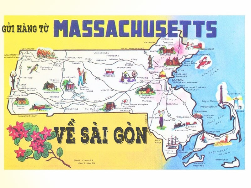 Dịch vụ gửi hàng từ Boston bang Massachusetts Mỹ về Sài Gòn giá rẻ