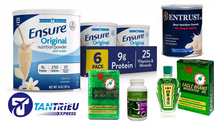 Tiệm Cargo luôn kiêm bán các loại sữa và thực phẩm chức năng