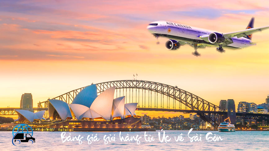 Bảng giá gửi hàng từ Úc về Sài Gòn giá tốt