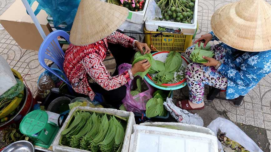 Trầu và Cau là 2 mặt hàng chính của chợ này