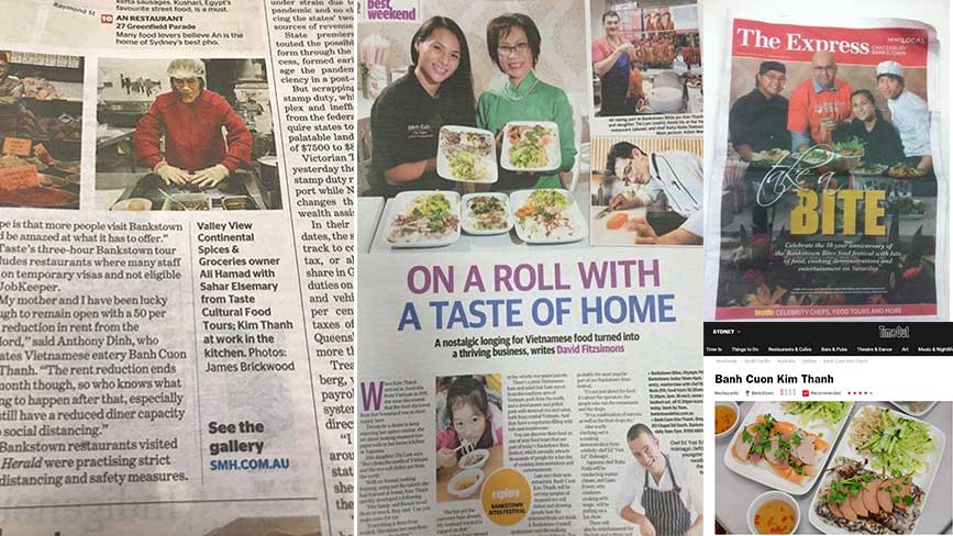 Những bài báo nổi tiếng ở Úc viết về tiệm bánh Kim Thành