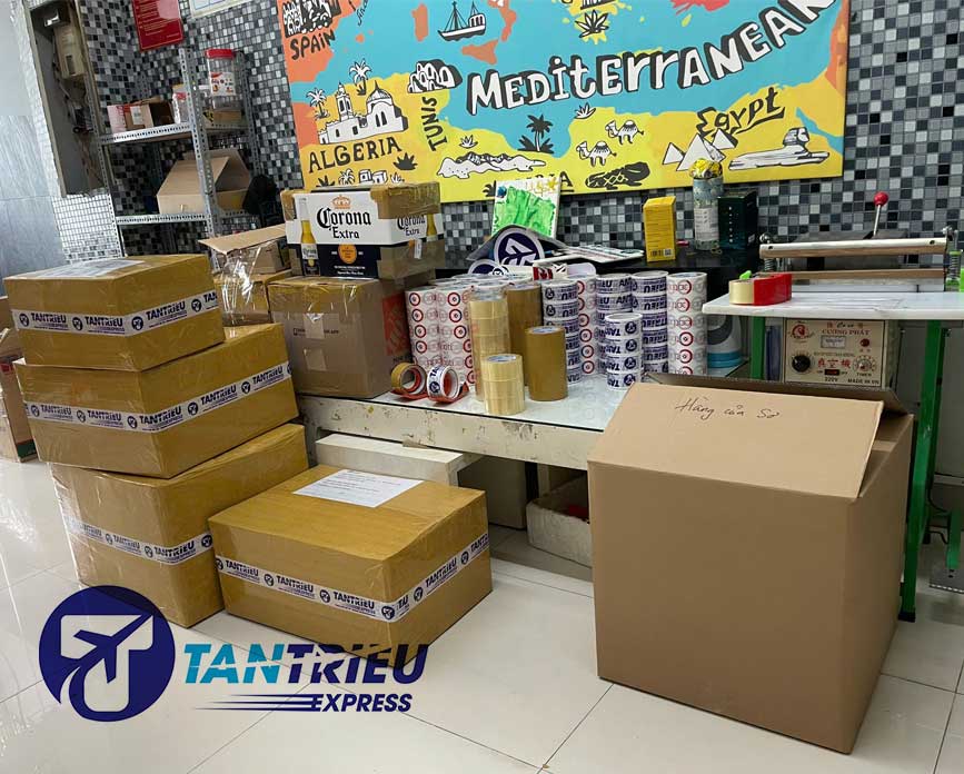 Đóng hàng xác tay đi Mỹ tại Tân Triều Express