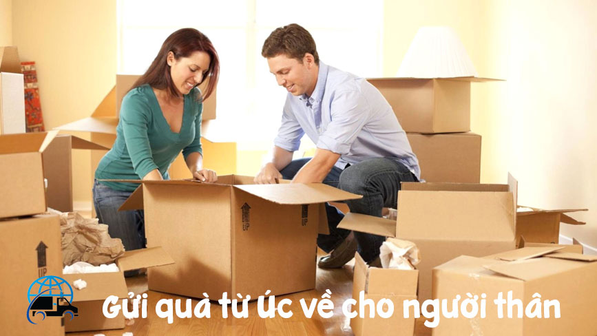 Đóng gói hàng từ Úc gửi cho người thân