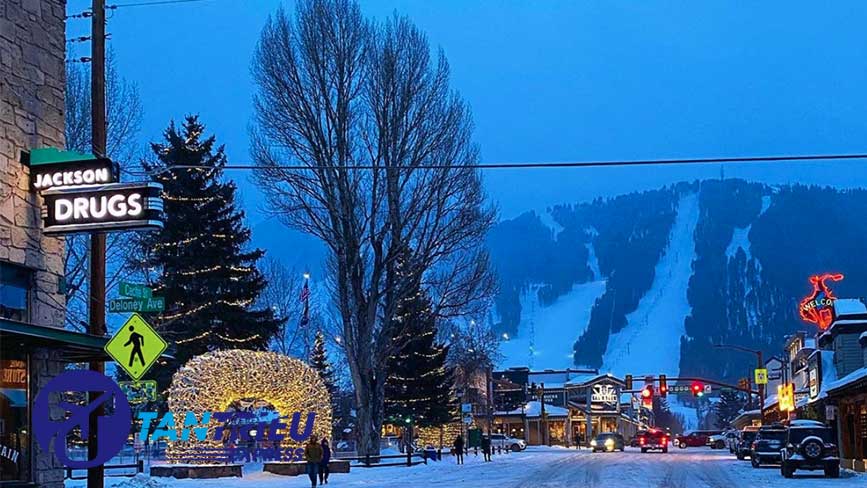 Khu trượt tuyết Jackson Hole điểm nghỉ dưỡng cho mùa giáng sinh 2021