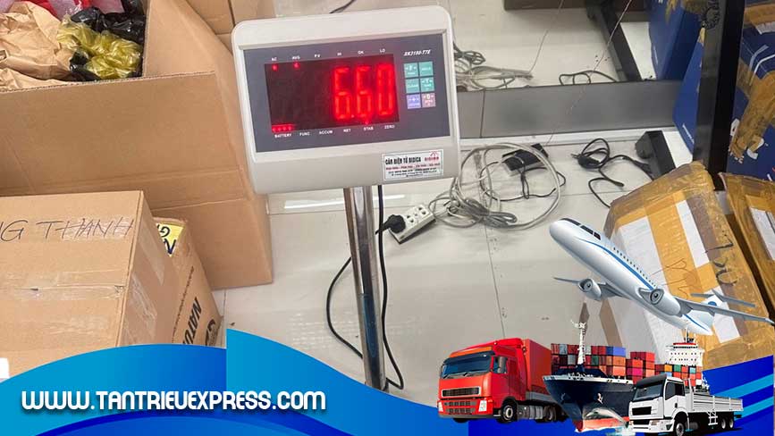 Cân nặng để tính tiền lô hàng đi Canada