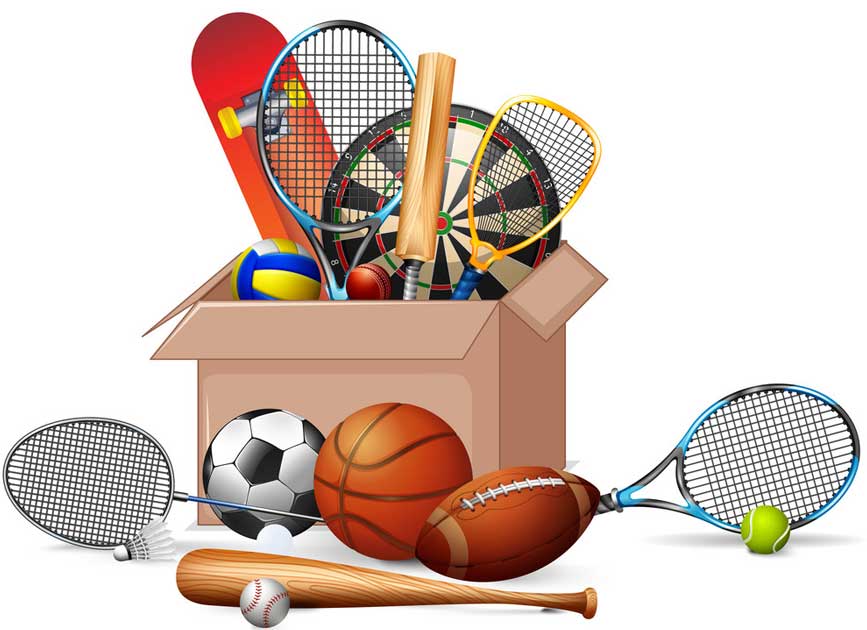 Đa dạng nhiều dụng cụ thể thao gửi đi Mỹ