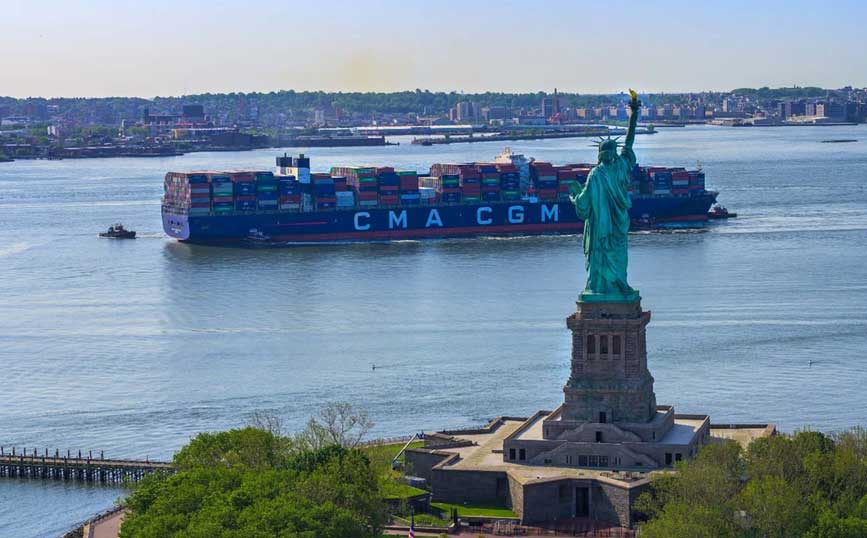 Cảng biển lớn số 1 của Mỹ về lượng hàng hóa