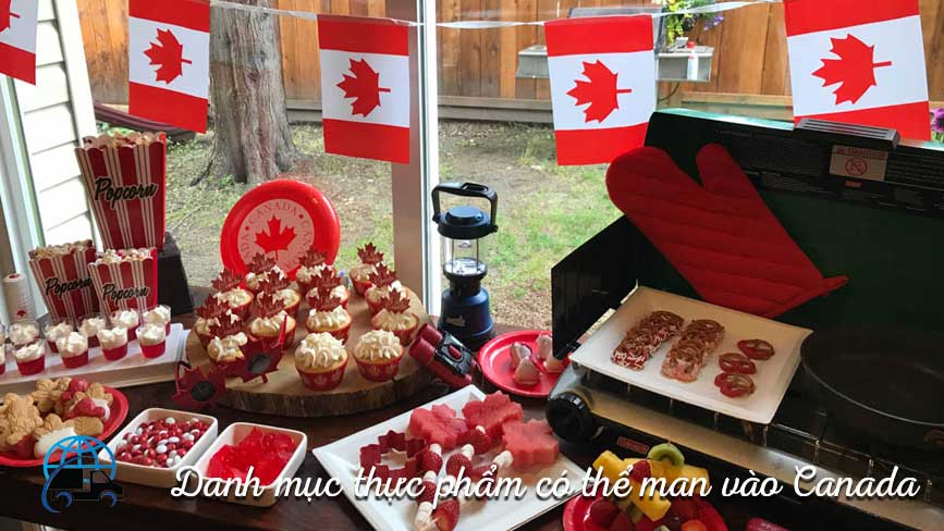 Các loại thực phẩm có thể gửi đi Canada