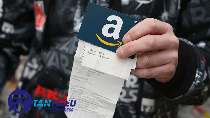 Gift Card Aamzon với những mức tiền khác nhau