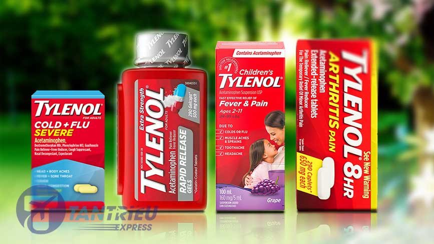 Các loại thuốc tylenol bán ở Việt Nam 