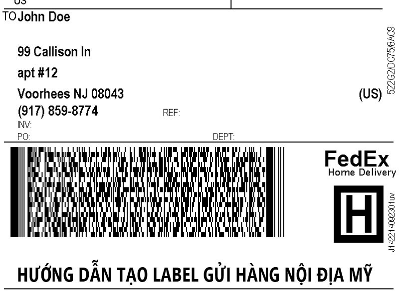 Hướng dẫn tạo nhãn Label vận chuyển hàng nội địa Mỹ
