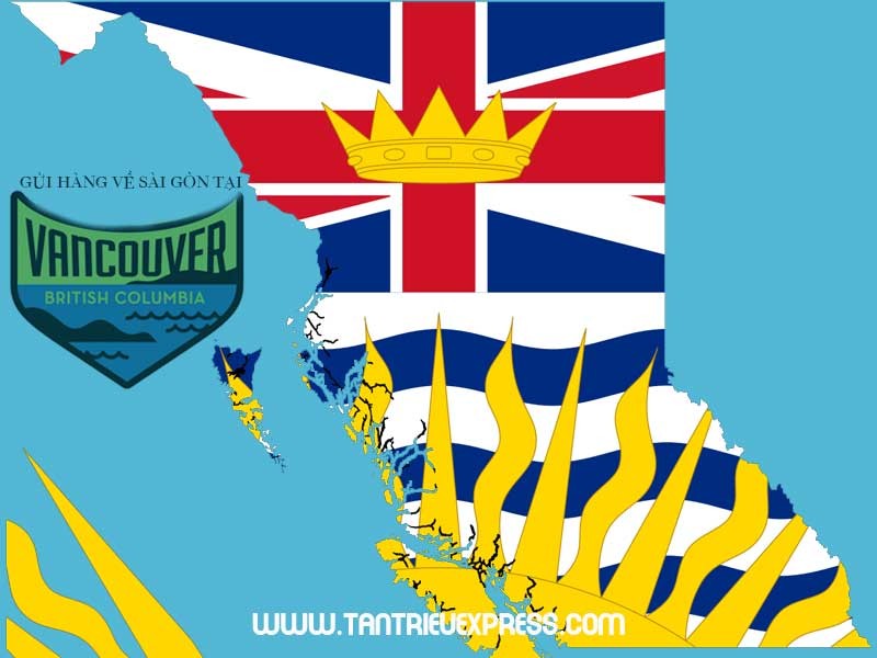 Gửi hàng từ Vancouver bang British Columbia về Sài Gòn