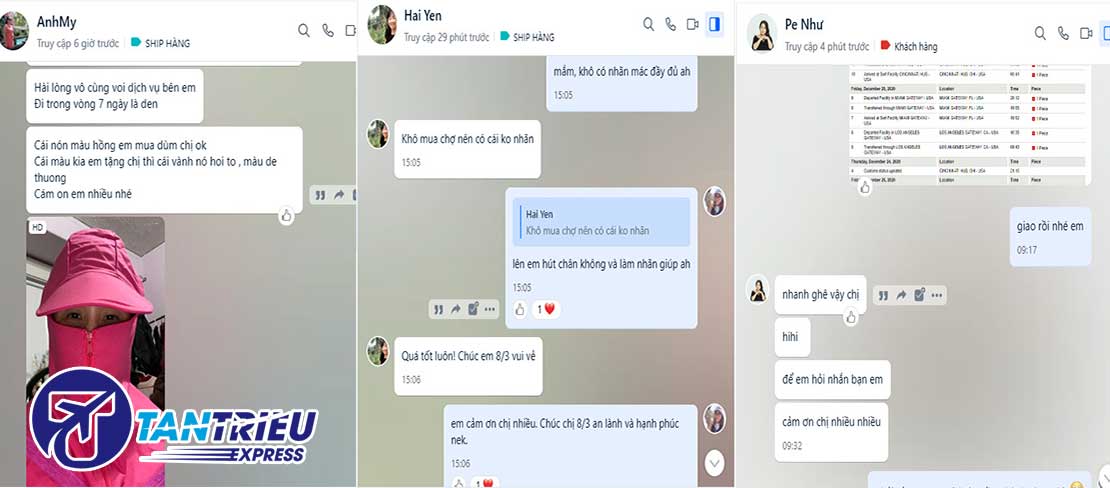 Đánh giá dịch vụ Tân Triều Express