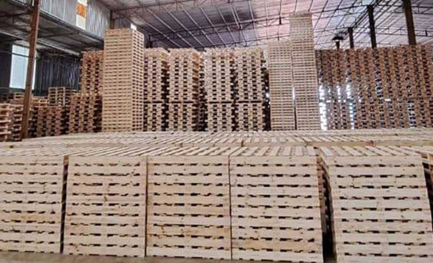 Hàng hóa đóng pallet xuất đi Mỹ
